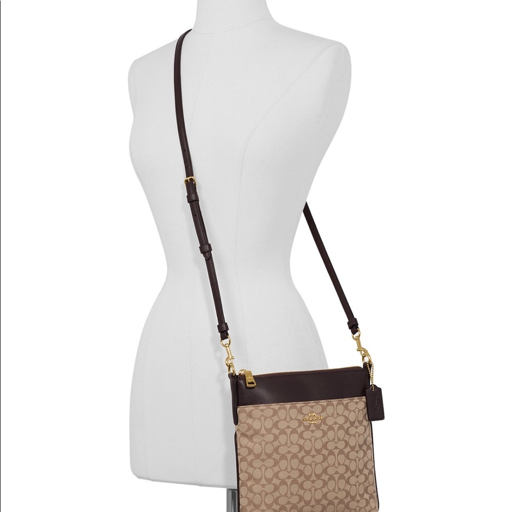 COACH New Signature Jacquard Kitt Crossbody